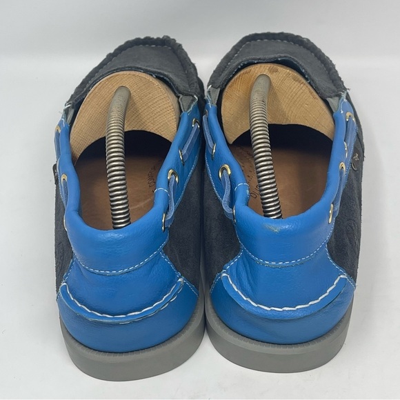 Dije California Loafers Mens 11 Blue Gray Suede Slip On Moccasins Boat Shoes - Picture 9 of 14